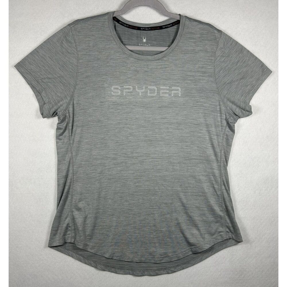 Spyder Active Women's Performance Short Sleeve T-Shirt Grey Size XL